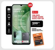 Huawei Nova Y70 4G-On 1GB Red Core More Data Top Up