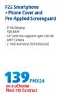 Hisense F22 Smartphone LTE + Phone Cover & Pre Applied Screen Guard-On A uChoose Flexi 110