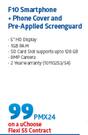 Hisense F10 Smartphone LTE + Phone Cover & Pre Applied Screen Guard-On A uChoose Flexi 55