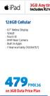 Apple iPad 128GB Cellular-On 3GB Data Price Plan + R216 WiFi Modem