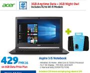 Acer Aspire 3 I5 Notebook-On 3GB Data Price Plan