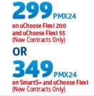Samsung Two Galaxy J5 Prime Smartphones-On uChoose Flexi 200 & uChoose Flexi 55 Contact