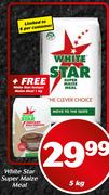 White Star Super Maize Meal 5kg With Free 1Kg White Star Instant Maize Meal