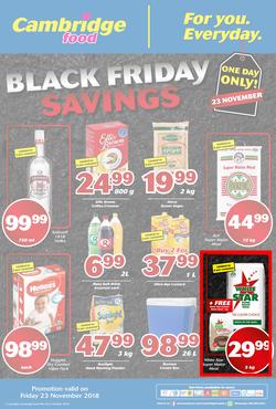 Cambridge Food : Black Friday Savings (23 Nov 2018 Only), page 1