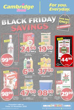 Cambridge Food : Black Friday Savings (23 Nov 2018 Only), page 1