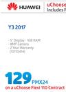 Huawei Y3 2017-On uChoose Flexi 110 Contract