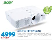 Acer X115H For HDMI Projector