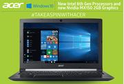 Acer Aspire 5 With 8th Gen Core i7+ Fitbit Flex 2 Black Or Pink Or Lavender