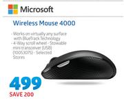 Microsoft Wireless Mouse 4000