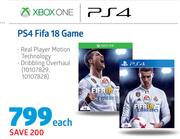 PS4 Fifa 18 Game-Each