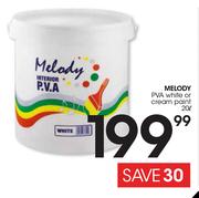 Melody PVA White Or Cream Paint-20Ltr