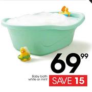 Baby Bath White Or Mint