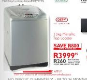 Defy 13kg Metallic Top Loader
