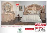 Bordeaux 3 Piece Bedroom Suite