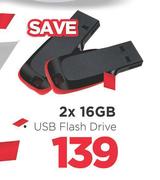 2 x 16GB USB Flash Drive