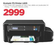 Epson Ecotank ITS Printer L605