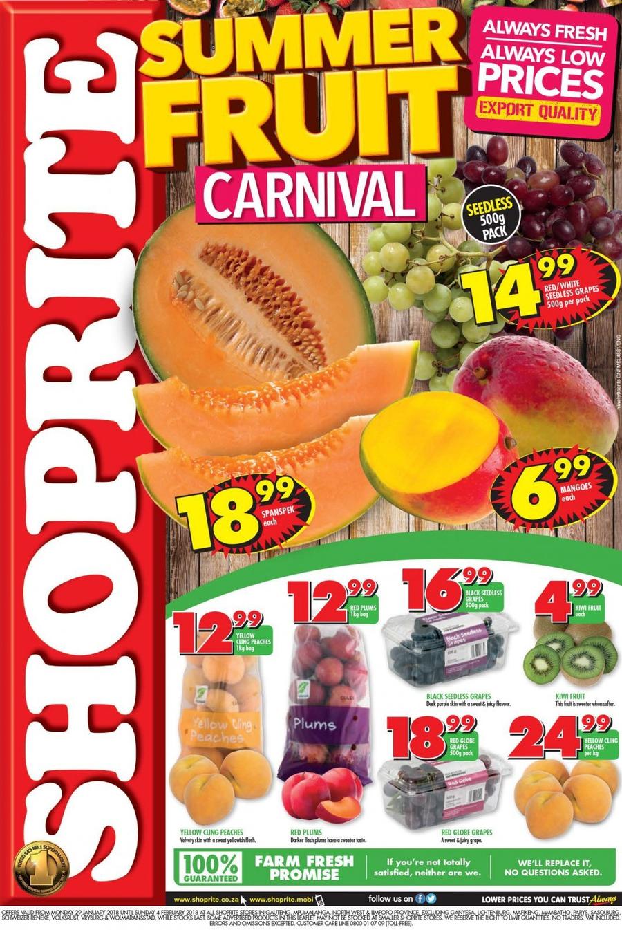 Shoprite : Summer Fruit Carnival (29 Jan - 04 Feb 2018) — m.guzzle.co.za