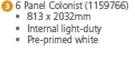 Swartland Deep Moulded Door (6 Panel Colonist)-Each