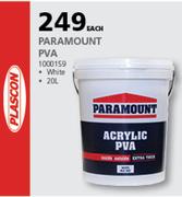 Plascon Paramount PVA (White) 1000159-20Ltr