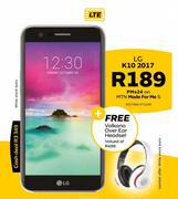 LG K10 2017 With Free Volkano Over Ear Headset