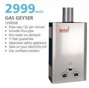 Totai Gas Geyser-Each