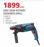 Bosch  Rotary Hammer Drill GBH 2000-Each
