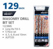 Alpen Masonry Drill Bit Set 1223885-Each