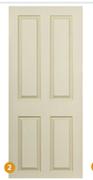 Swartland Deep Moulded Doors (4 Panel Canterbury) 1150739-Each