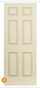 Swartland Deep Moulded Doors (6 Panel Colonist) 1159766-Each
