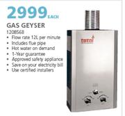 Totai Gas Geyser 1208568-Each