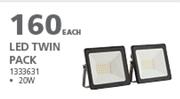 LED 20W Twin Pack 133363-Each