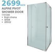 Alpine Pivot Shower Door 1157200-Each