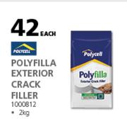 Polycell 2kg Polyfilla Exterior Crack Filler 100812-Each