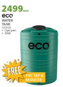 Eco 2500Ltr Water Tank Cape Green 1273125-Each