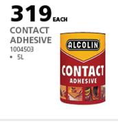 Alcolin 5Ltr Contact Adhesive 1004503-Each