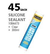 Alcolin 300ml Silicone Sealant Clear 1004473-Each