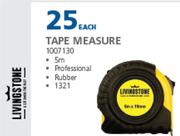 Livingstone Tape Measure 1007130-Each