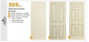 Deep Moulded Doors 813 x 2032mm-Each