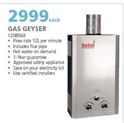 Totai Gas Geyser-Each