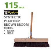 Synthetic Platform Brown Broom 460mm F3256-Each