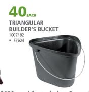 Triangular Builder's Bucket F7604-Each