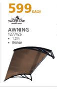 Swartland Awning 1.2m (Bronze)-Each
