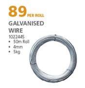 Galvanised Wire 50m Roll 4mm 5kg-Per Roll
