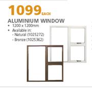 Aluminium Window 1200 x 1200mm-Each