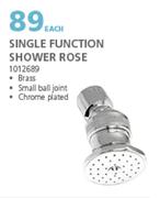 Single Function Shower Rose-Each