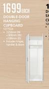 Double Door Hanging Cupboard-2250mm(H) x 900mm(W) x 580mm(D) Each