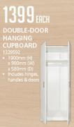 Double Door Hanging Cupboard-1900mm(H) x 900mm(W) x 500mm(D) Each