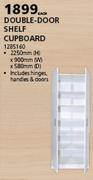 Double Door Shelf Cupboard-2250mm(H) x 900mm(W) x 580mm(D) Each
