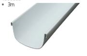 Half Round PVC Gutter 4.5m-Each