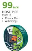 Hose Pipe-12mm x 20m Each
